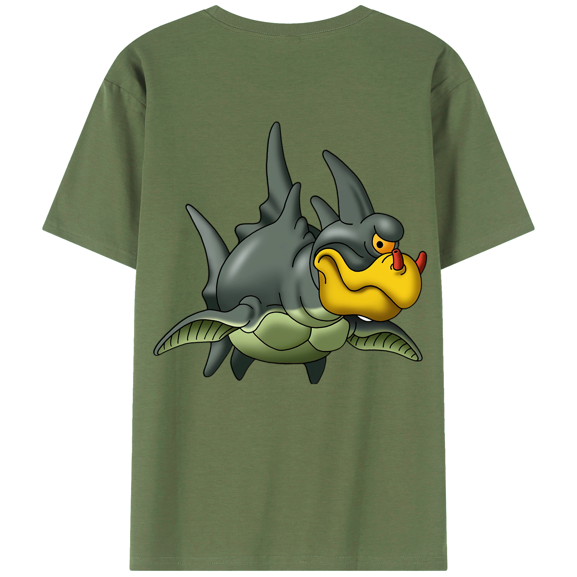 （画像用） ドラゴンクエスト Doragon Kuesuto Dragon Quest 綿100％ メンズ半袖Tシャツ（バックプリント） 通気性